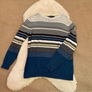 Billabong Men's Striped Crewneck Sweater